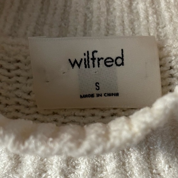 Wilfred Chenille Sweater — Cream (Size S) - Picture 4 of 4